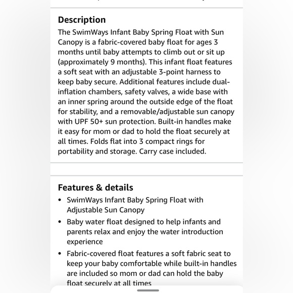 Infant pool float - Picture 4 of 5